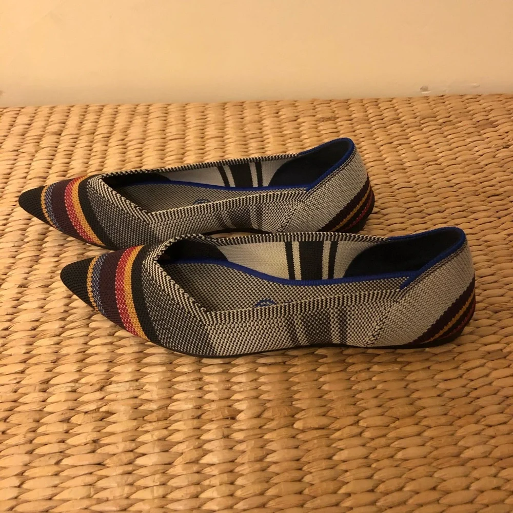 Rothy’s Points Inverse Stripe Size 7.5 - Picture 3 of 9